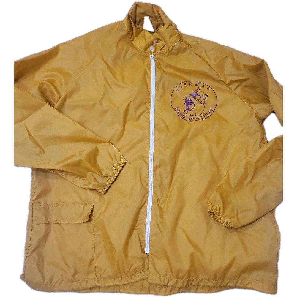 Vintage Everman High School Marching Band Boosters Texas Rain Jacket